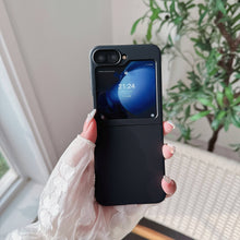 Load image into Gallery viewer, Samsung Galaxy Samsung Galaxy Z Flip 5 & 6 Silicon Case Liquid Silicon Inner Fabric