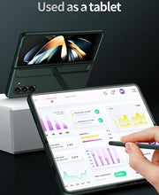 Load image into Gallery viewer, Samsung Galaxy Z Fold 3 / 4 Silicon Case Liquid Silicon Inner Fabric