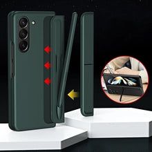 Load image into Gallery viewer, Samsung Galaxy Z Fold 3 / 4 Silicon Case Liquid Silicon Inner Fabric