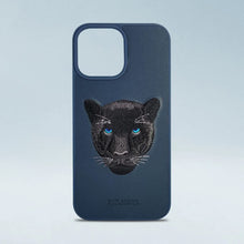 Load image into Gallery viewer, Luxury Panther Embroidered Leather Case for iPhone 13 Pro