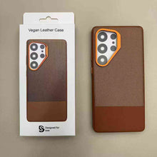 Load image into Gallery viewer, Premium Dual-Tone Leather Finish Case for Samsung Galaxy S25 Ultra