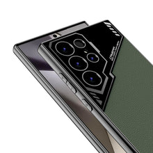 Load image into Gallery viewer, Hot Sales Creative Anti-shock and Anti-drop protection Electroplated Leather Phone case for Samsung S25 Ultra