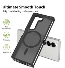 Load image into Gallery viewer, Luxury Translucent Mobile Phone Case with Magnetic Ring Skin Feeling for Samsung Galaxy Z Fold 5 Case