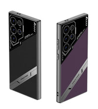 Load image into Gallery viewer, Hot Sales Creative Anti-shock and Anti-drop protection Electroplated Leather Phone case for Samsung S25 Ultra