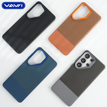 Load image into Gallery viewer, Premium Dual-Tone Leather Finish Case for Samsung Galaxy S25 Ultra