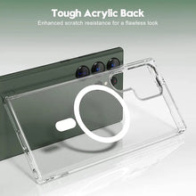 Load image into Gallery viewer, Galaxy S25 Ultra, S24 Ultra, S23 ultra MagSafe Transparent Hard PC Back Case – Anti-Yellow Lifetime Guarantee
