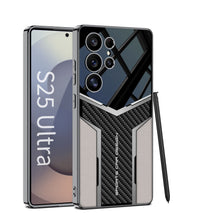 Load image into Gallery viewer, Electroplated Mobile Cover Soft Leather Phone Case for Samsung Galaxy S25 Ultra