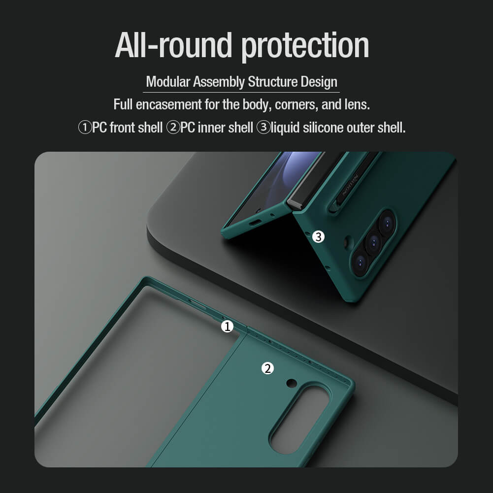 Nillkin Silicon Flex Pure Fold S-Pen Version protective cover case for Samsung Galaxy Z Fold 6 5G