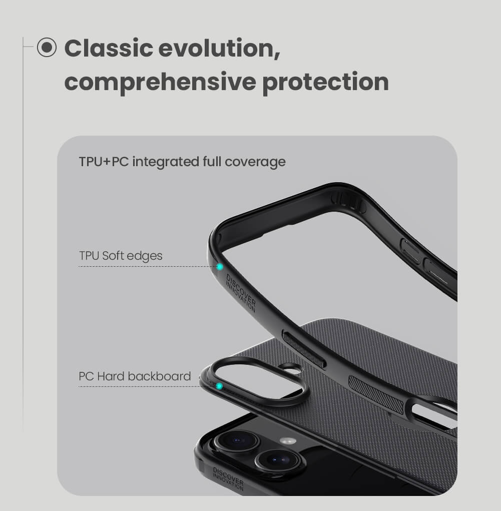 Nillkin Super Frosted Shield Pro Matte cover case for Apple iPhone 16 Plus (iPhone 16+ (with LOGO cutout)