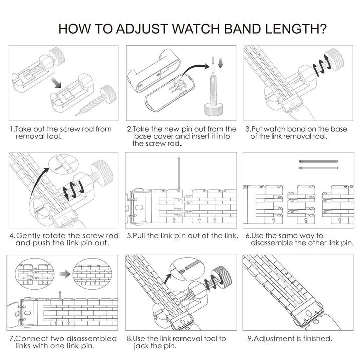 Premium Stainless Steel Metal Strap for Apple Watch