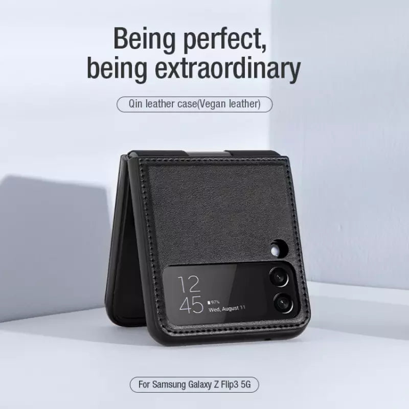 Nillkin Qin Vegan leather case for Samsung Galaxy Z Flip3 5G (Z Flip 3 5G)