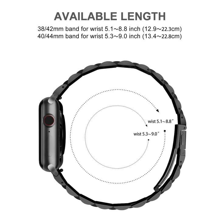 Premium Stainless Steel Metal Strap for Apple Watch