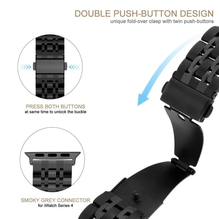 Premium Stainless Steel Metal Strap for Apple Watch