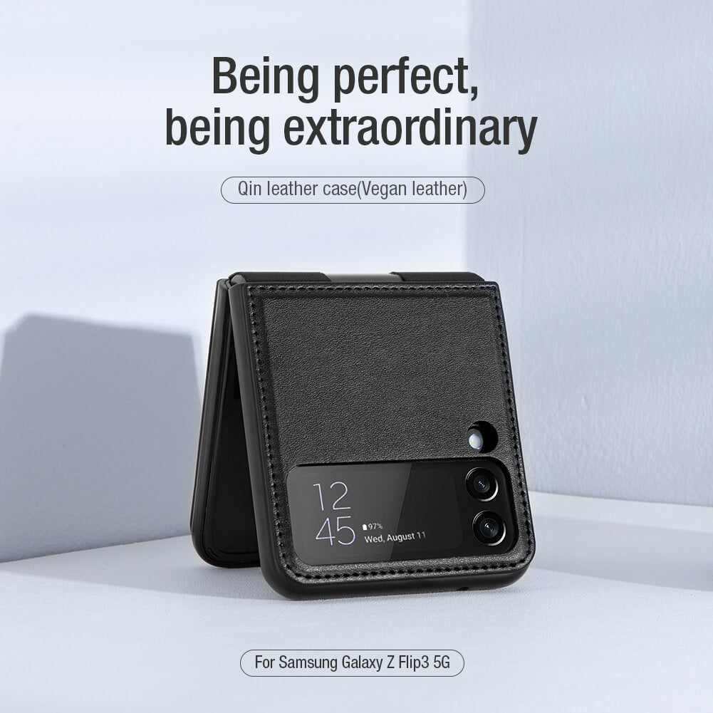 Nillkin Qin Vegan leather case for Samsung Galaxy Z Flip3 5G (Z Flip 3 5G)