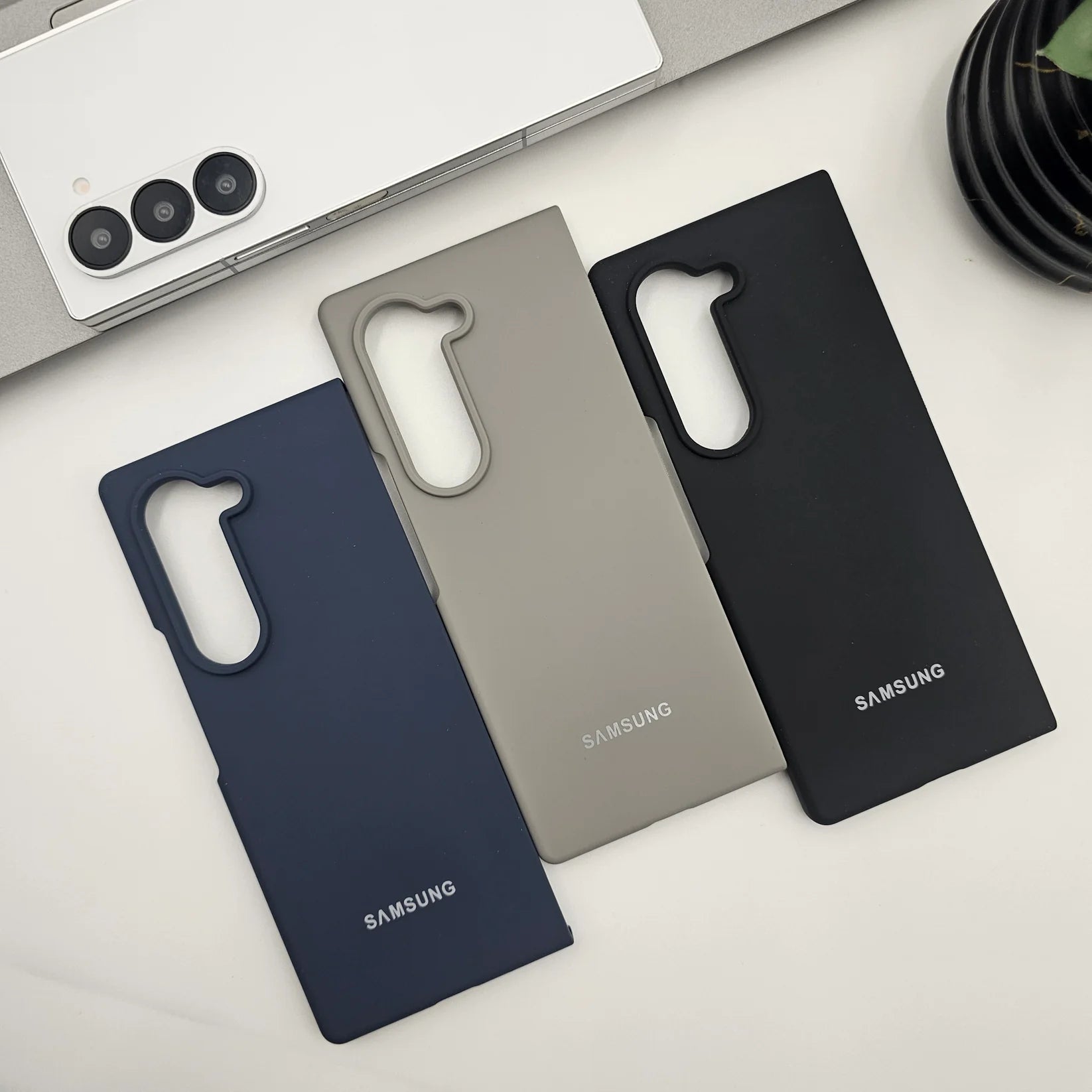 SoftTouch Velvet Silicone Case for Samsung Galaxy Z Fold 5 / Fold 6