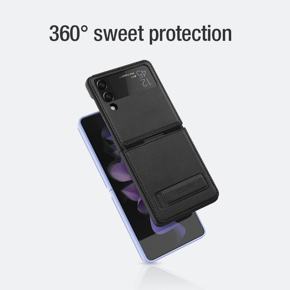 Nillkin Qin Vegan leather case for Samsung Galaxy Z Flip4 5G (Z Flip 4 5G), W23 Flip