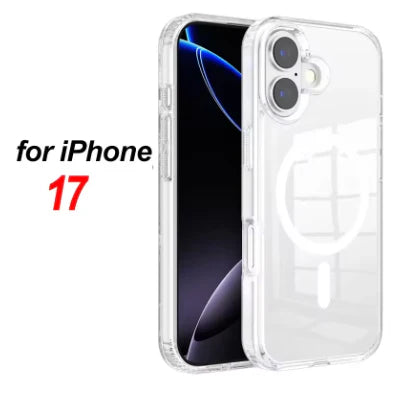 Anti-Yellow iPhone Series MagSafe Transparent Hard PC Back Case – Lifetime Guarantee