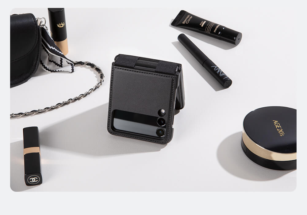 Nillkin Qin Vegan leather case for Samsung Galaxy Z Flip5 (Z Flip 5), W24 Flip