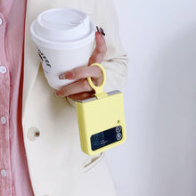 Load image into Gallery viewer, Silicone Ring Grip Case for Samsung Galaxy Z Flip 3 – Soft, Stylish &amp; Protective Cover
