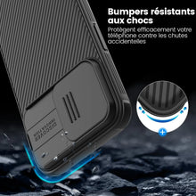 Load image into Gallery viewer, Nillkin Case for Apple iPhone 15 Pro (6.1&quot; Inch) CamShield Pro Camera Slider Double Layered Protection TPU + PC Black Color
