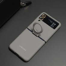 Load image into Gallery viewer, Silicone Ring Grip Case for Samsung Galaxy Z Flip 3 – Soft, Stylish &amp; Protective Cover
