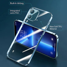 Load image into Gallery viewer, Electroplating Silicone Transparent Glitter Case For Apple iPhones

