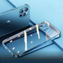 Load image into Gallery viewer, Electroplating Silicone Transparent Glitter Case For Apple iPhones
