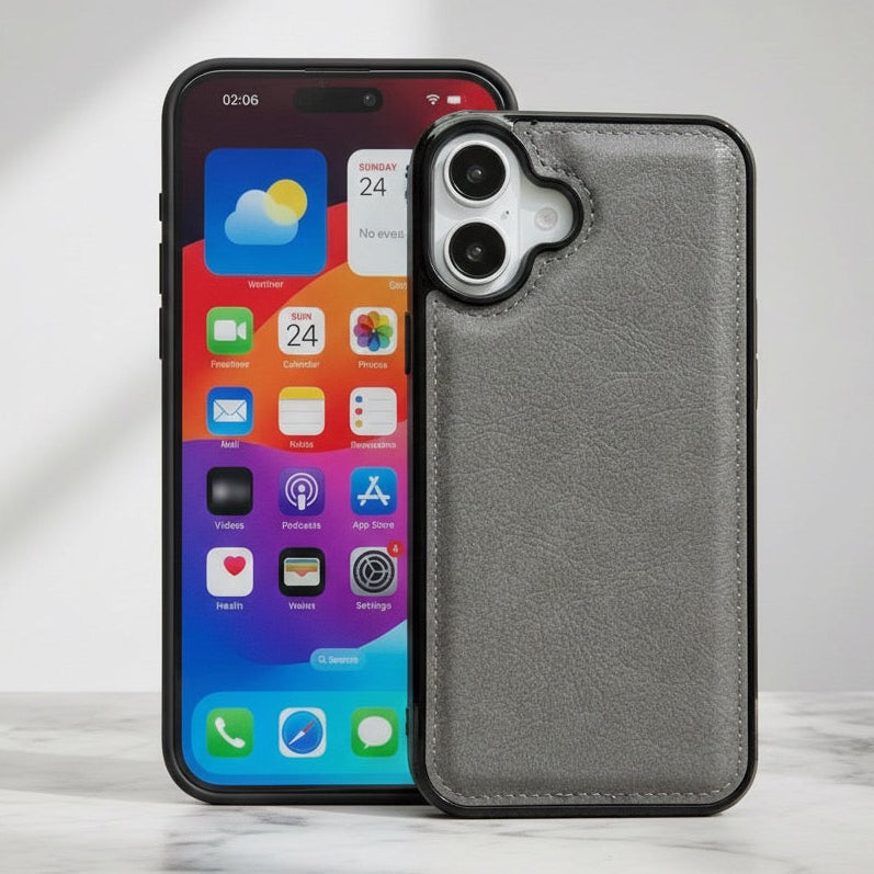 EliteCraft PU Leather Armor Case for iPhone 17 Series