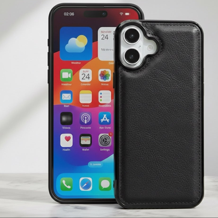 EliteCraft PU Leather Armor Case for iPhone 17 Series