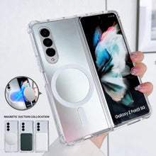 Load image into Gallery viewer, Galaxy Z Fold Series Slim Magnetic MagSafe Transparent Case

