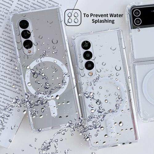 Galaxy Z Fold Series Slim Magnetic MagSafe Transparent Case