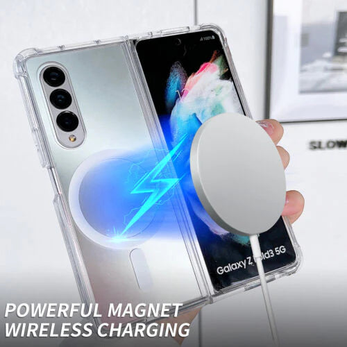 Galaxy Z Fold Series Slim Magnetic MagSafe Transparent Case