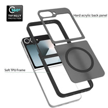 Load image into Gallery viewer, Magnetic Frosted Clear Case for Samsung Galaxy Z Flip 5
