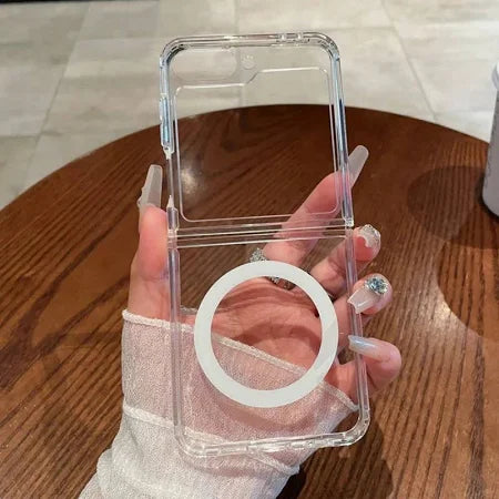 Crystal Clear Protection Case with Lifetime Anti-Yellow Guarantee for Samsung Galaxy Z Flip 5