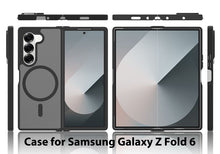 Load image into Gallery viewer, Luxury Translucent Mobile Phone Case with Magnetic Ring Skin Feeling for Samsung Galaxy Z Fold 5 Case
