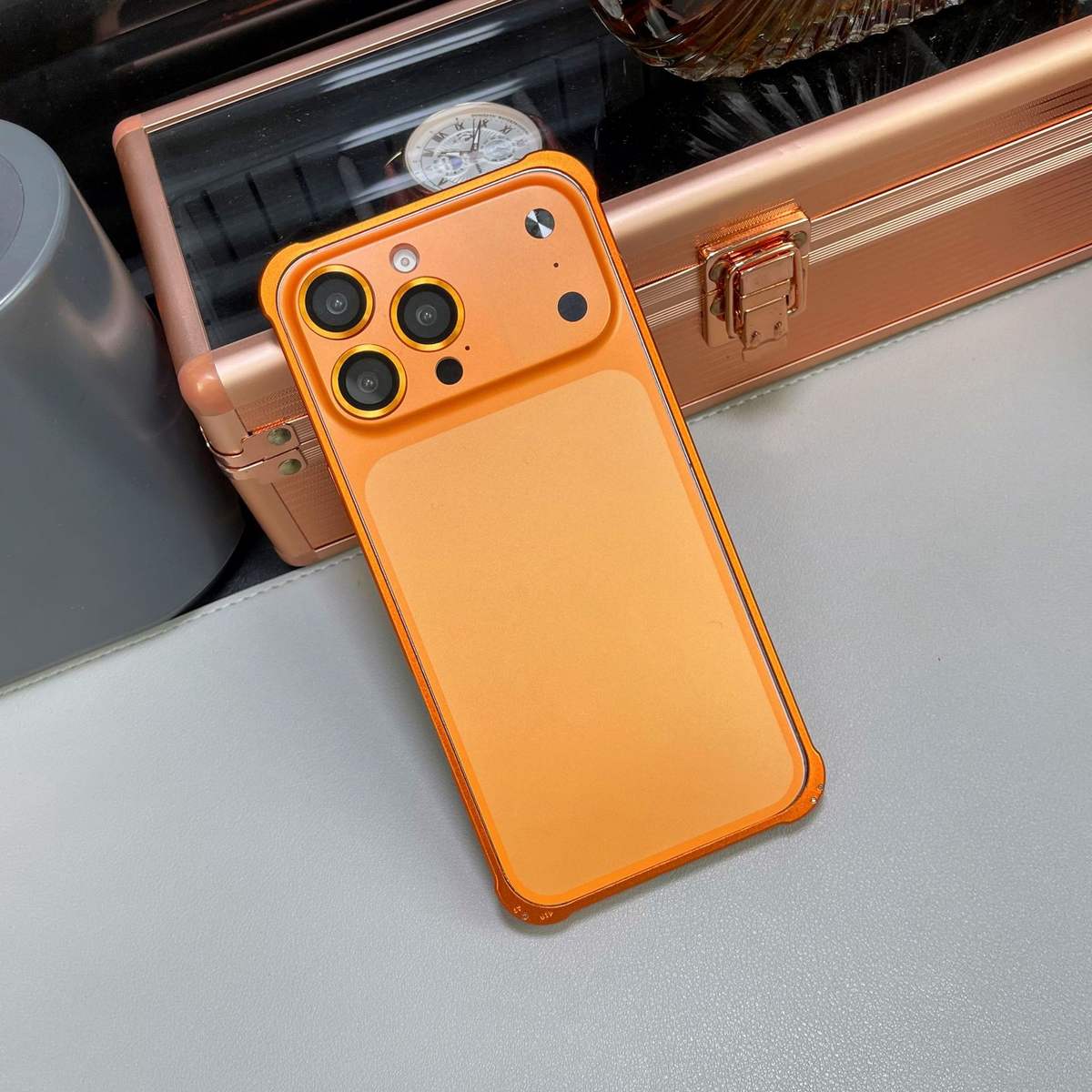 Premium Metallic Armor Converter Case for iPhone 17 Pro