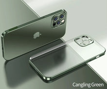 Load image into Gallery viewer, Electroplating Silicone Transparent Glitter Case For Apple iPhones
